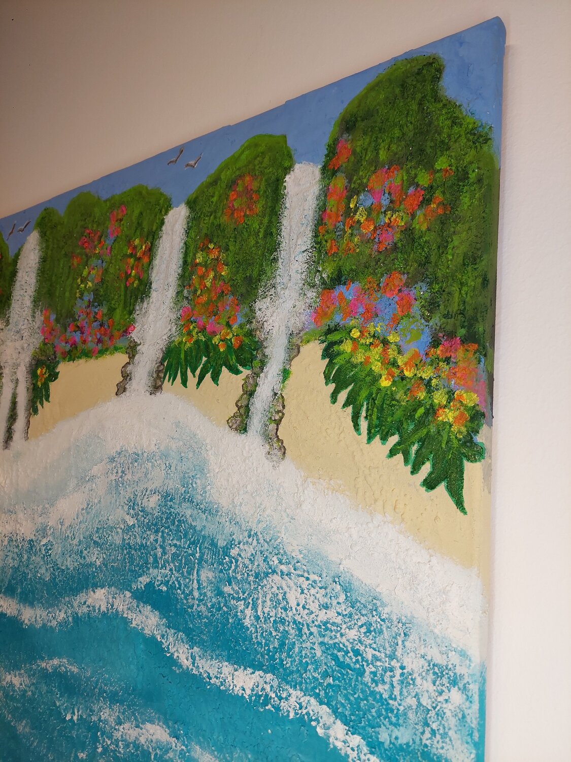 Dreams can come true - Tanya Silva - Acryl, Sand auf Leinwand