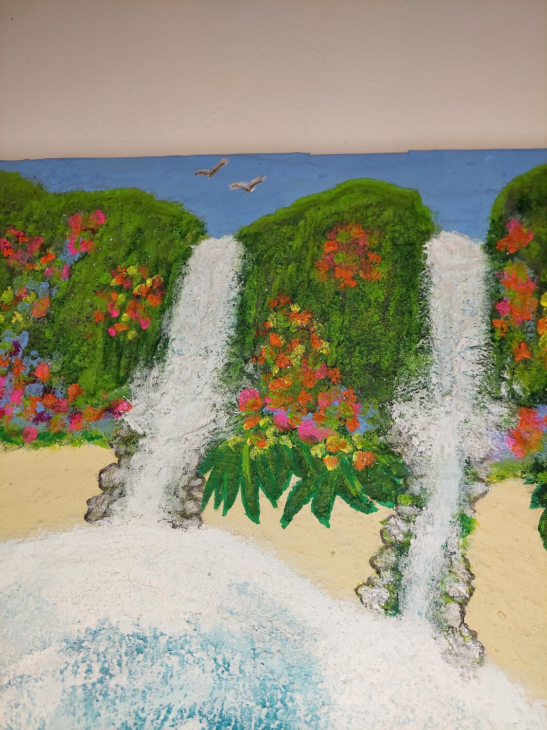 Dreams can come true - Tanya Silva - Acryl, Sand auf Leinwand