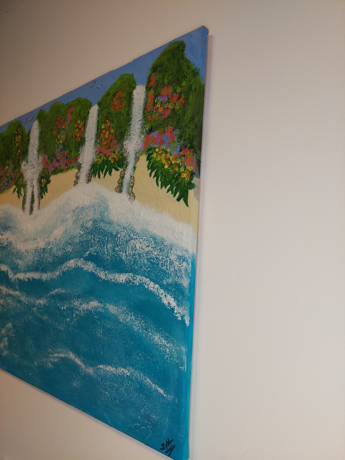 Dreams can come true - Tanya Silva - Acryl, Sand auf Leinwand