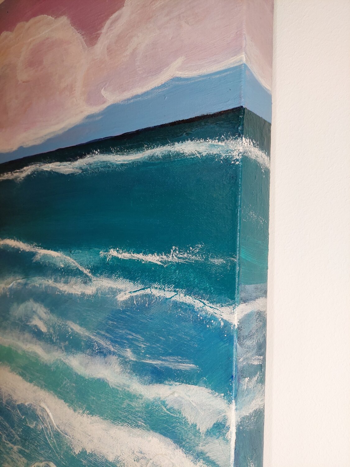 Ocean in Paradise - Tanya Silva - Acrylic, Cement on Canvas