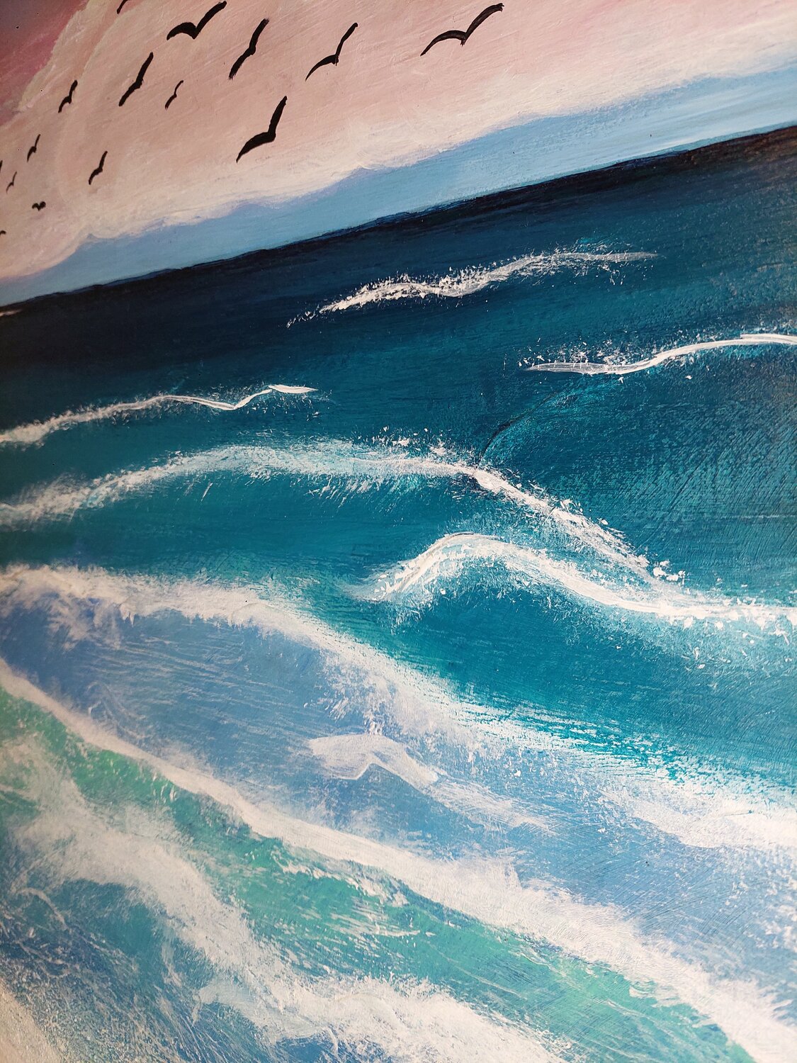 Ocean in Paradise - Tanya Silva - Acrylic, Cement on Canvas