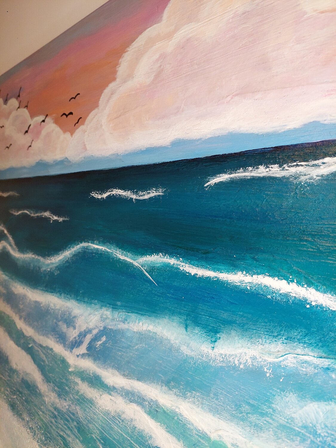 Ocean in Paradise - Tanya Silva - Acrylic, Cement on Canvas