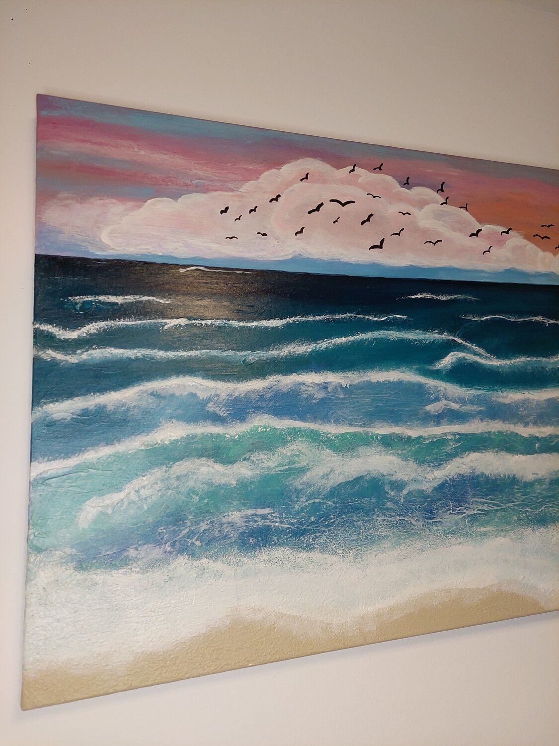 Ocean in Paradise - Tanya Silva - Acrylic, Cement on Canvas