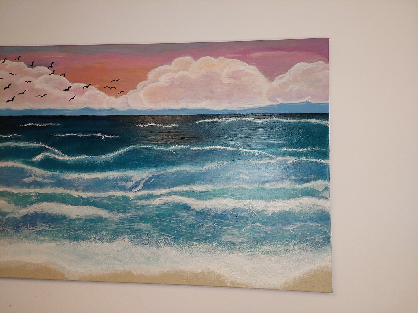 Ocean in Paradise - Tanya Silva - Acrylic, Cement on Canvas