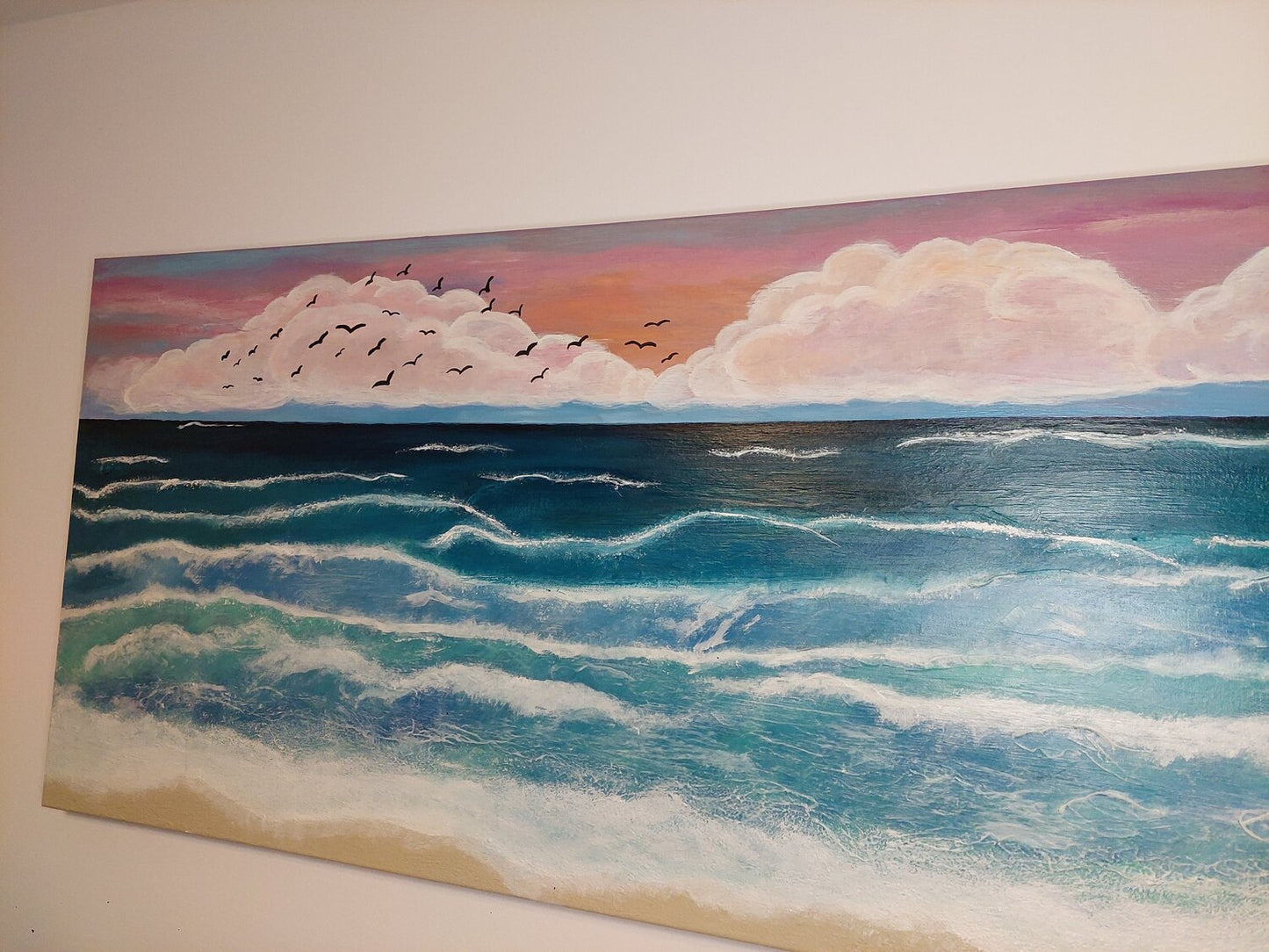 Ocean in Paradise - Tanya Silva - Acrylic, Cement on Canvas