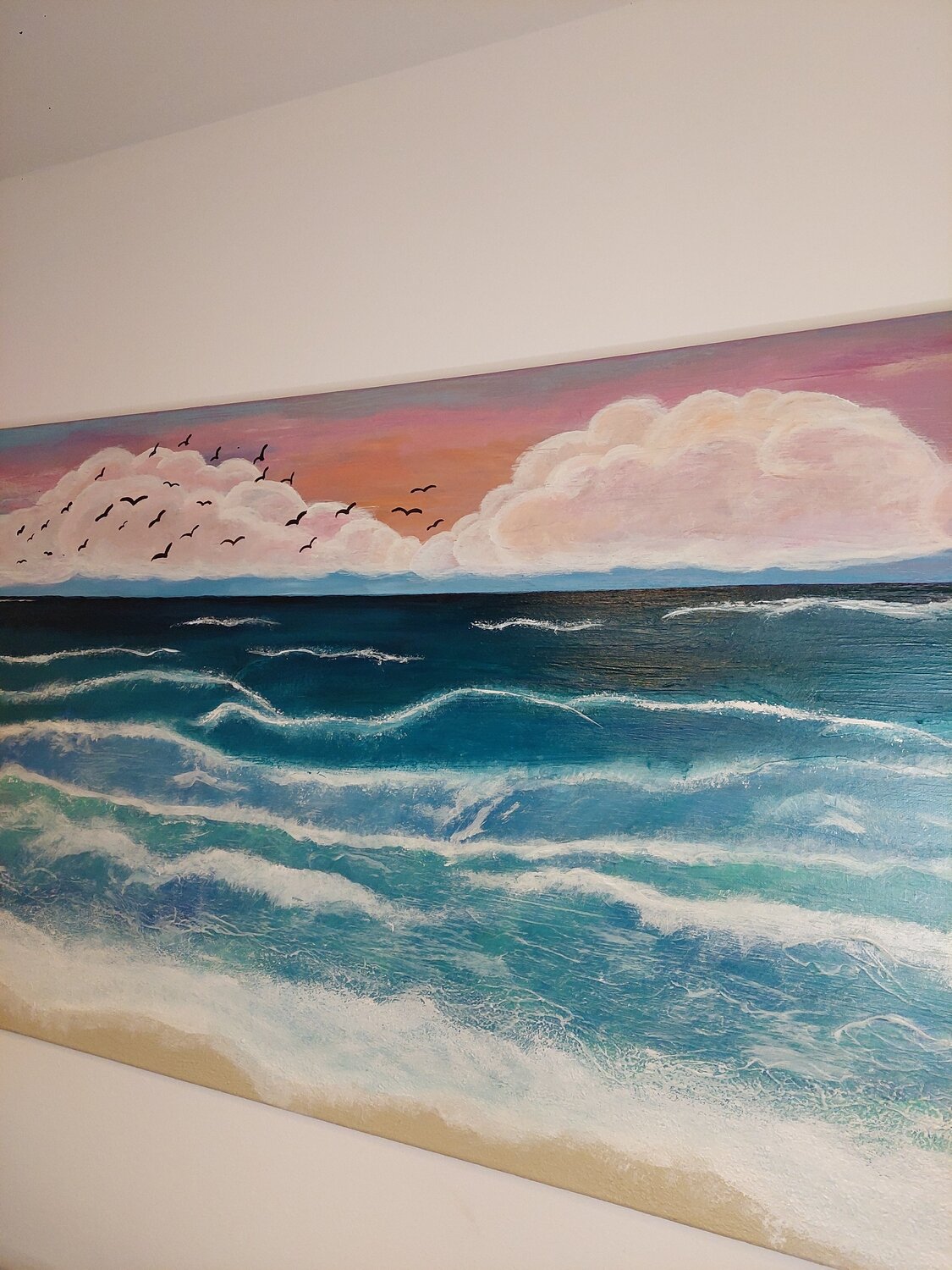 Ocean in Paradise - Tanya Silva - Acrylic, Cement on Canvas