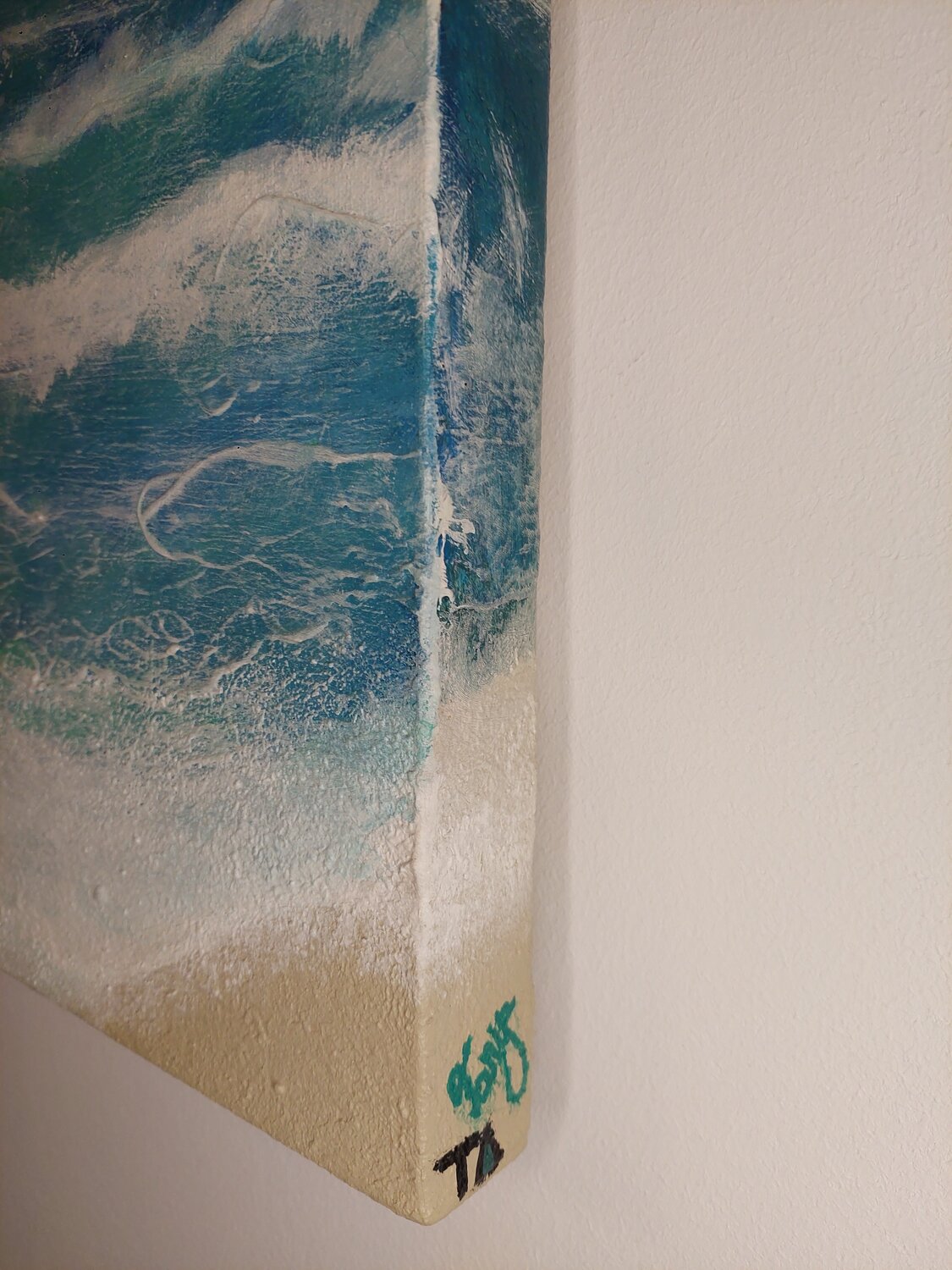 Ocean in Paradise - Tanya Silva - Acrylic, Cement on Canvas