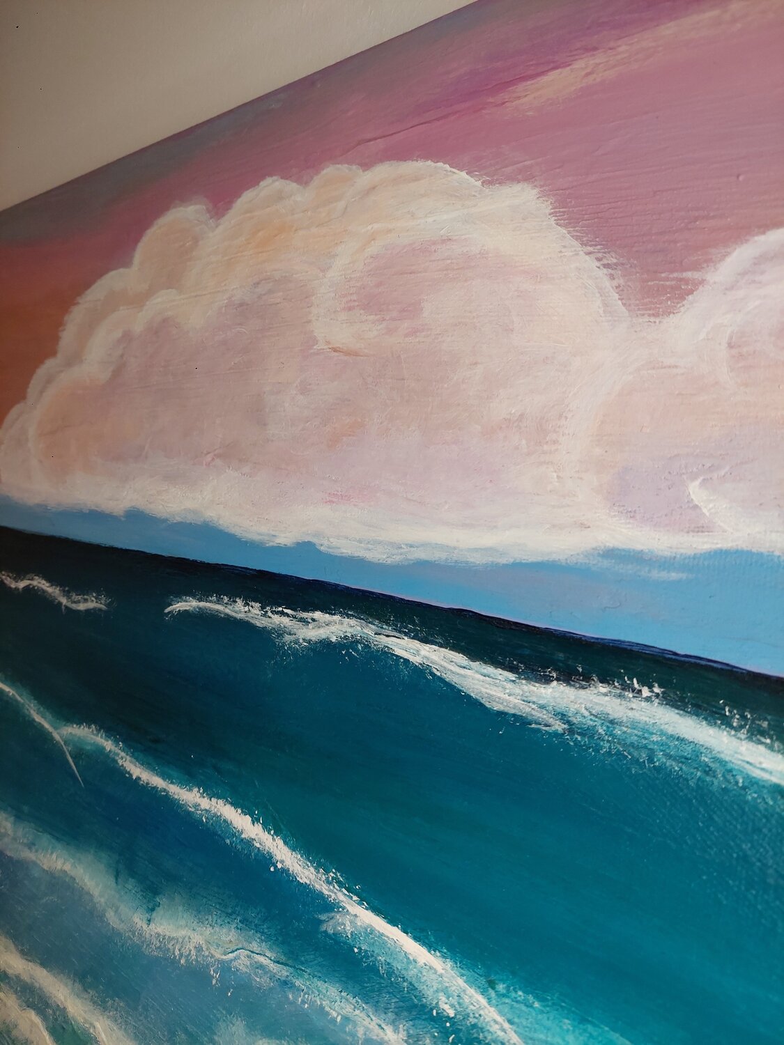 Ocean in Paradise - Tanya Silva - Acrylic, Cement on Canvas