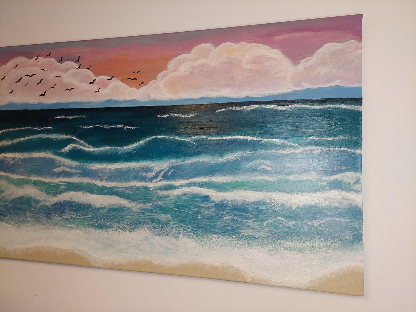 Ocean in Paradise - Tanya Silva - Acrylic, Cement on Canvas