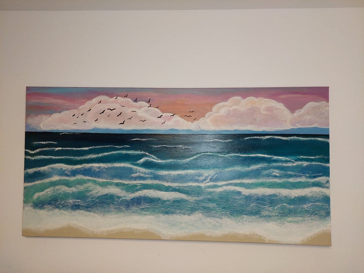 Ocean in Paradise - Tanya Silva - Acrylic, Cement on Canvas