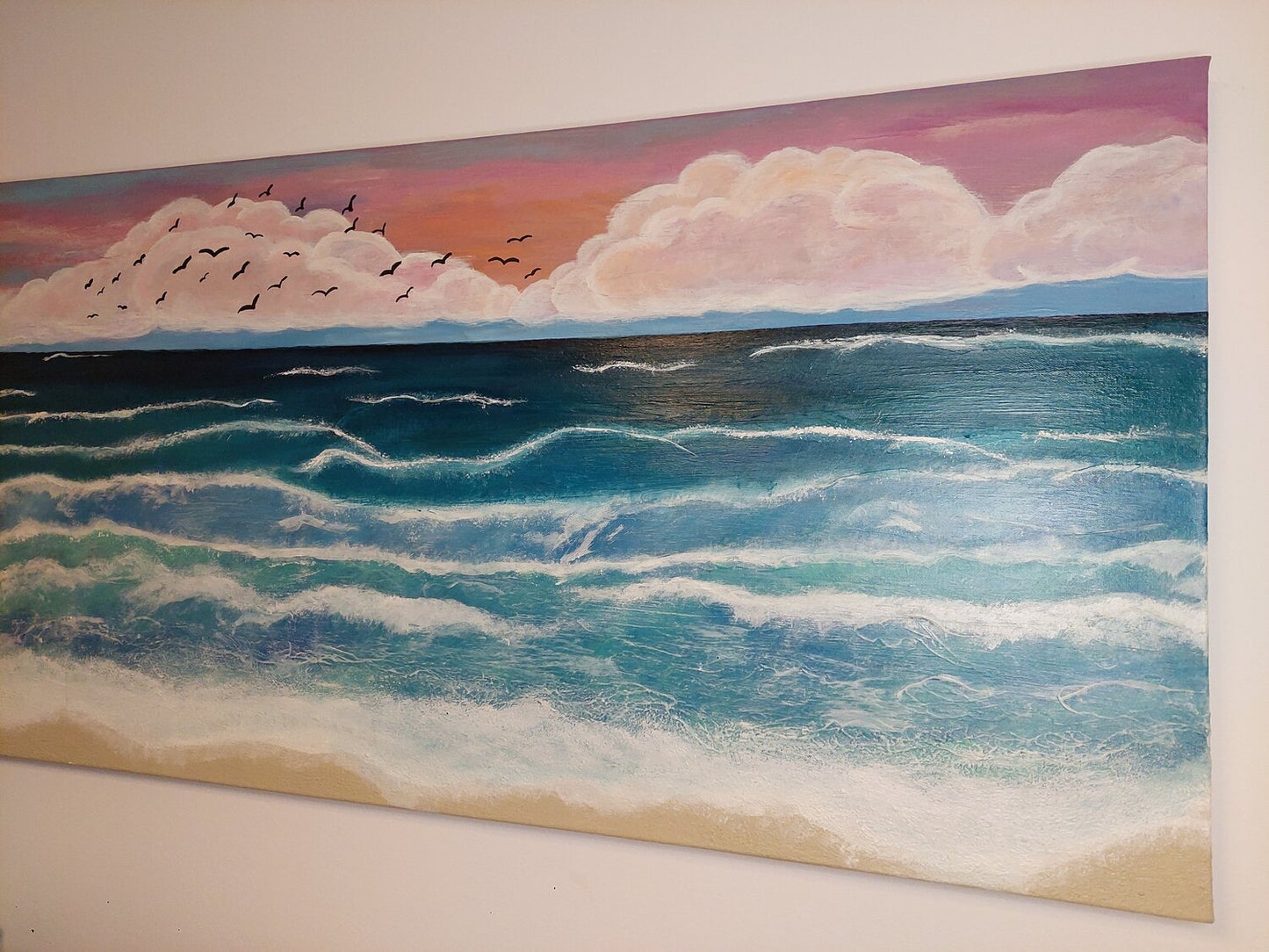Ocean in Paradise - Tanya Silva - Acrylic, Cement on Canvas