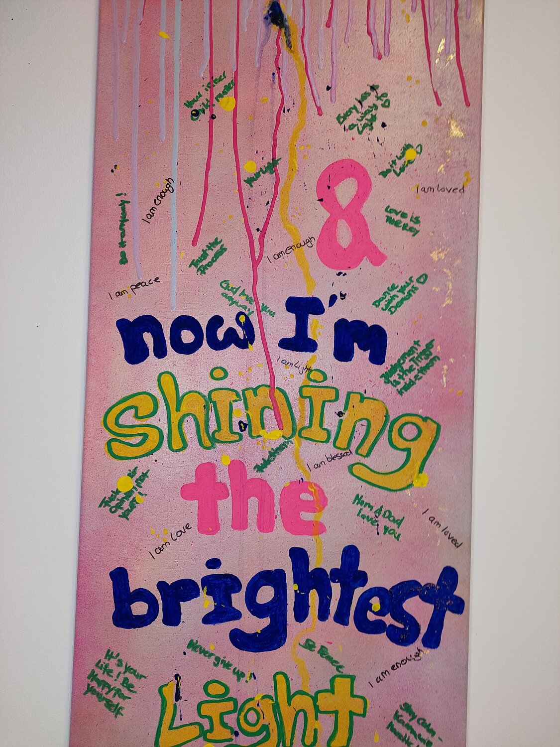 Now I'm shining - Tanya Silva - Acryl, Farbspray auf Leinwand