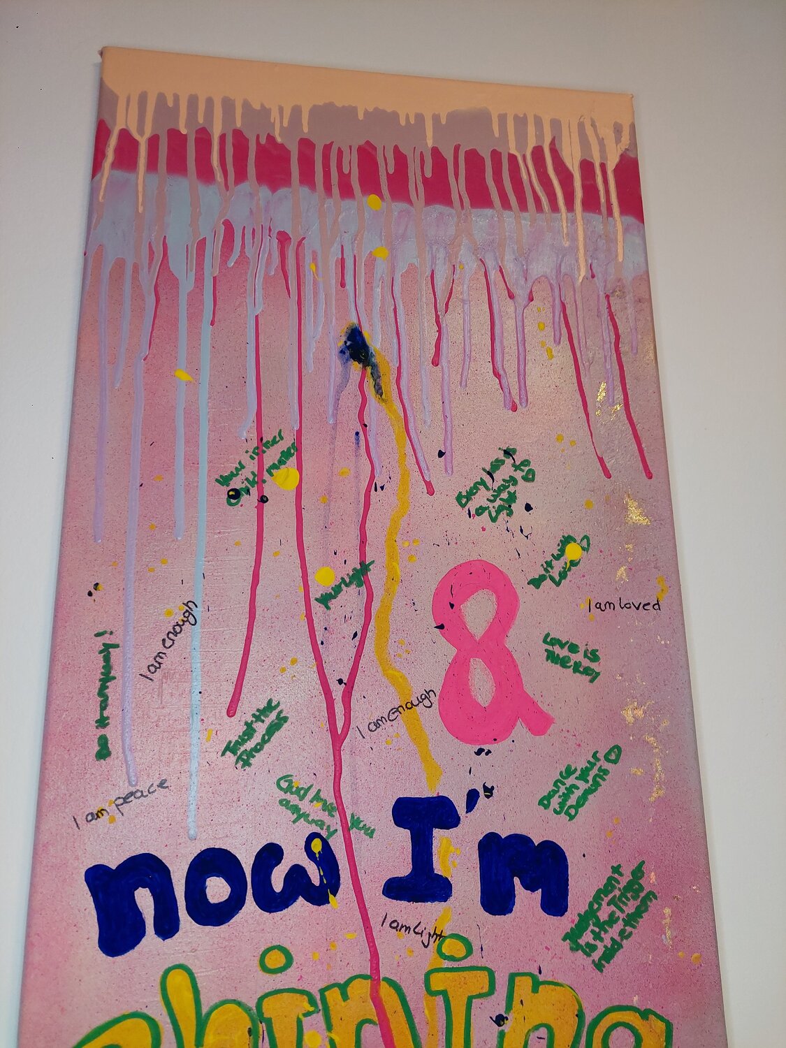 Now I'm shining - Tanya Silva - Acryl, Farbspray auf Leinwand