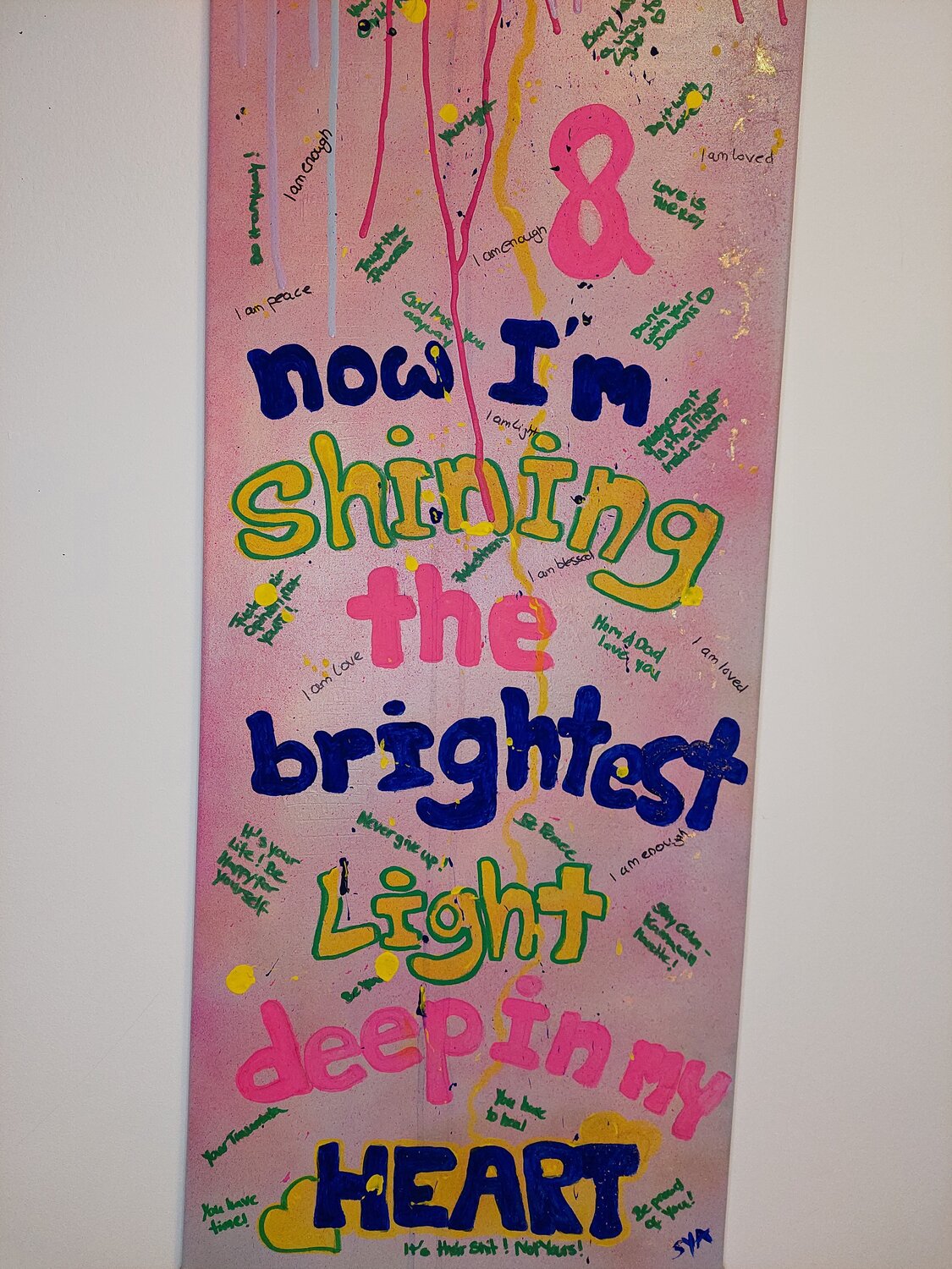 Now I'm shining - Tanya Silva - Acryl, Farbspray auf Leinwand