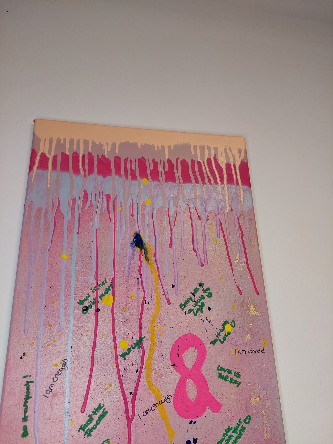 Now I'm shining - Tanya Silva - Acryl, Farbspray auf Leinwand
