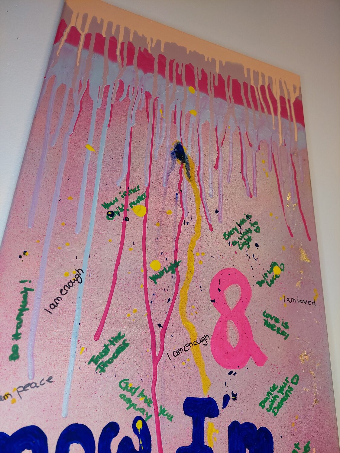 Now I'm shining - Tanya Silva - Acryl, Farbspray auf Leinwand