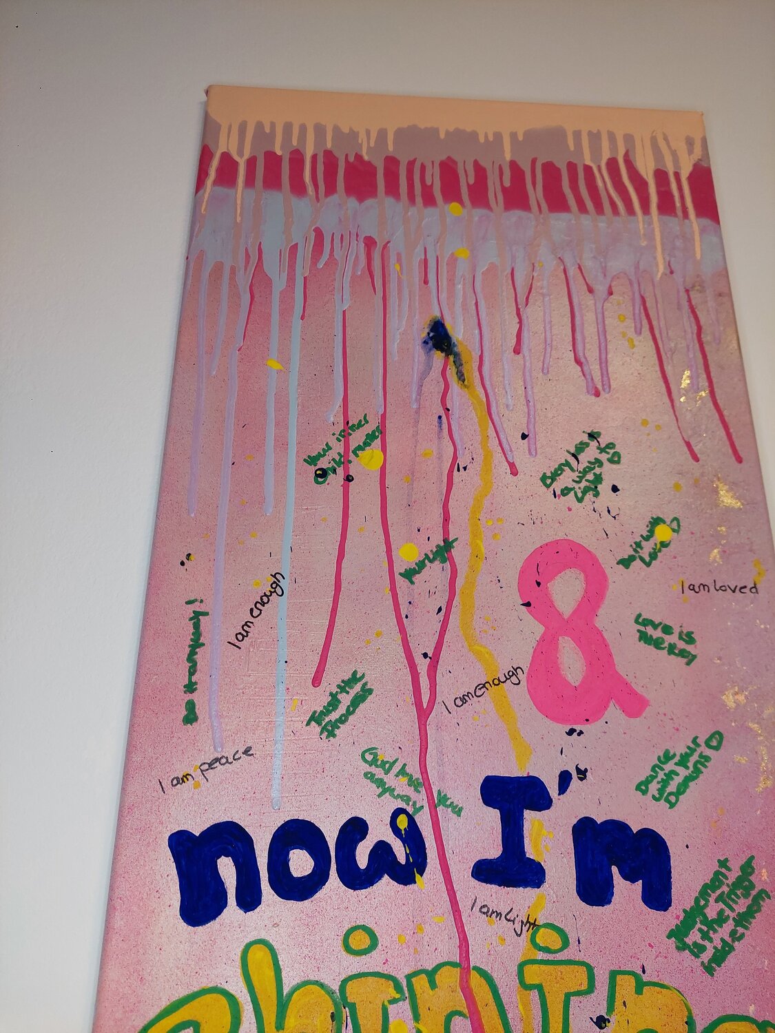 Now I'm shining - Tanya Silva - Acryl, Farbspray auf Leinwand