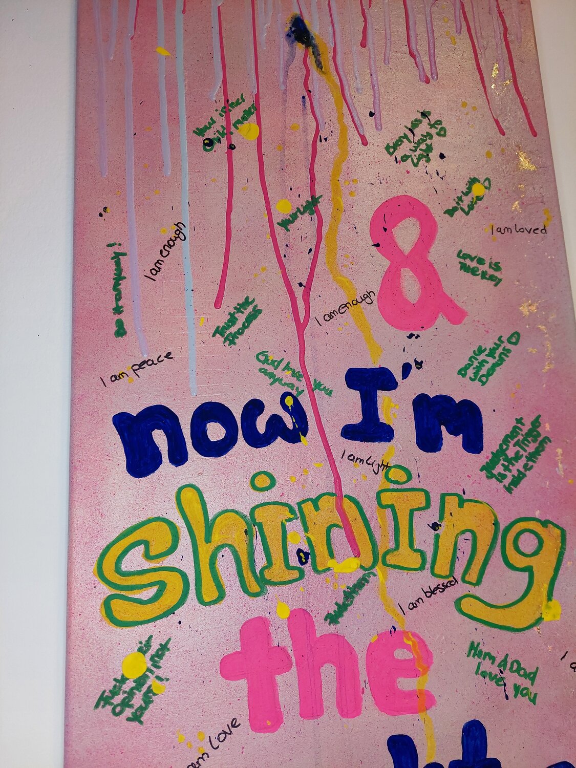 Now I'm shining - Tanya Silva - Acryl, Farbspray auf Leinwand