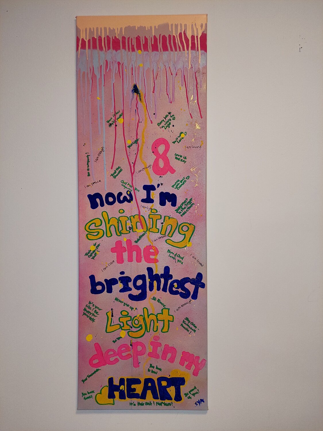 Now I'm shining - Tanya Silva - Acryl, Farbspray auf Leinwand