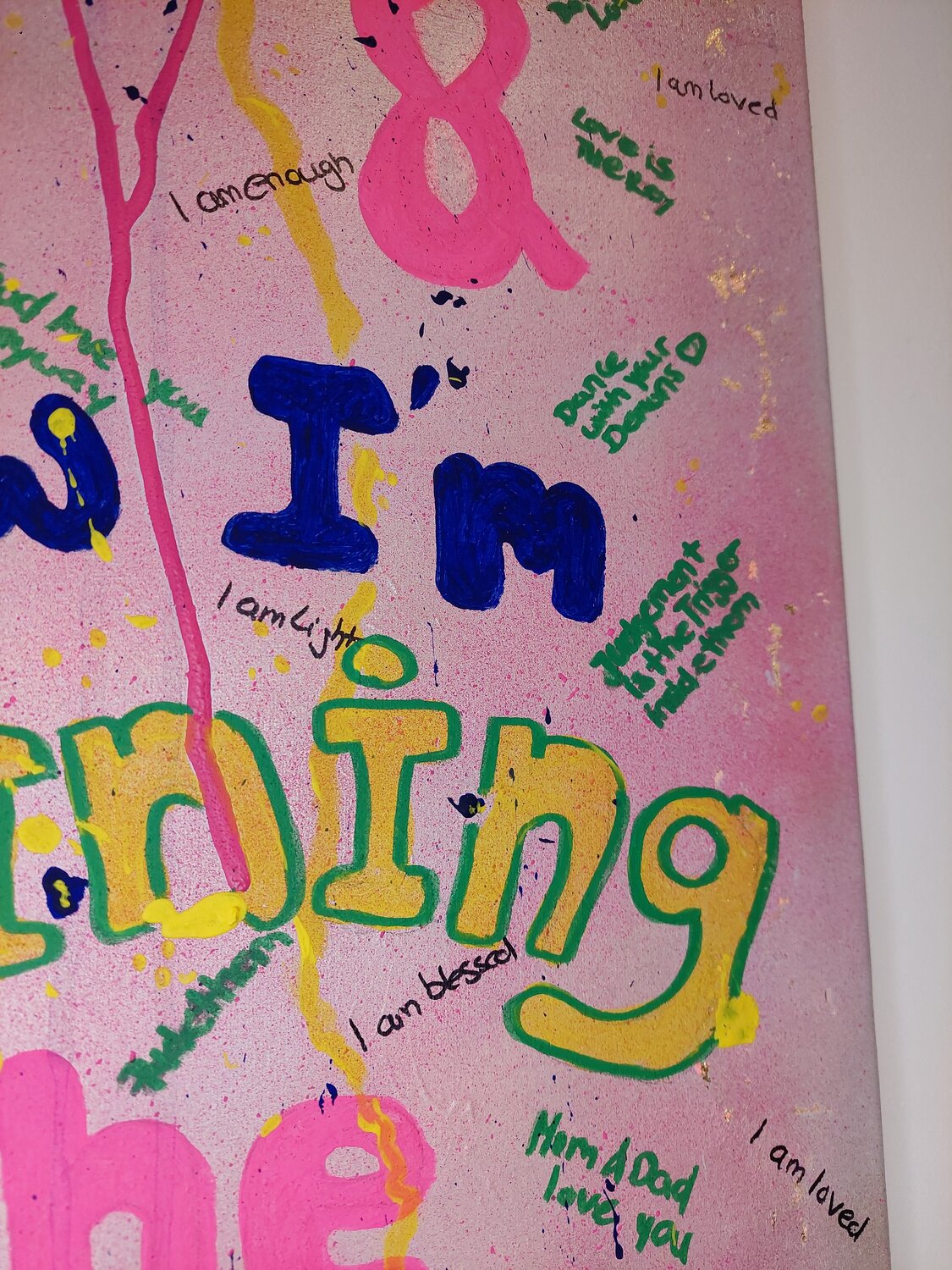 Now I'm shining - Tanya Silva - Acryl, Farbspray auf Leinwand