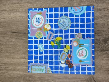 Ciao Bella Aperitif Dish - Tanya Silva - Öl auf Leinwand