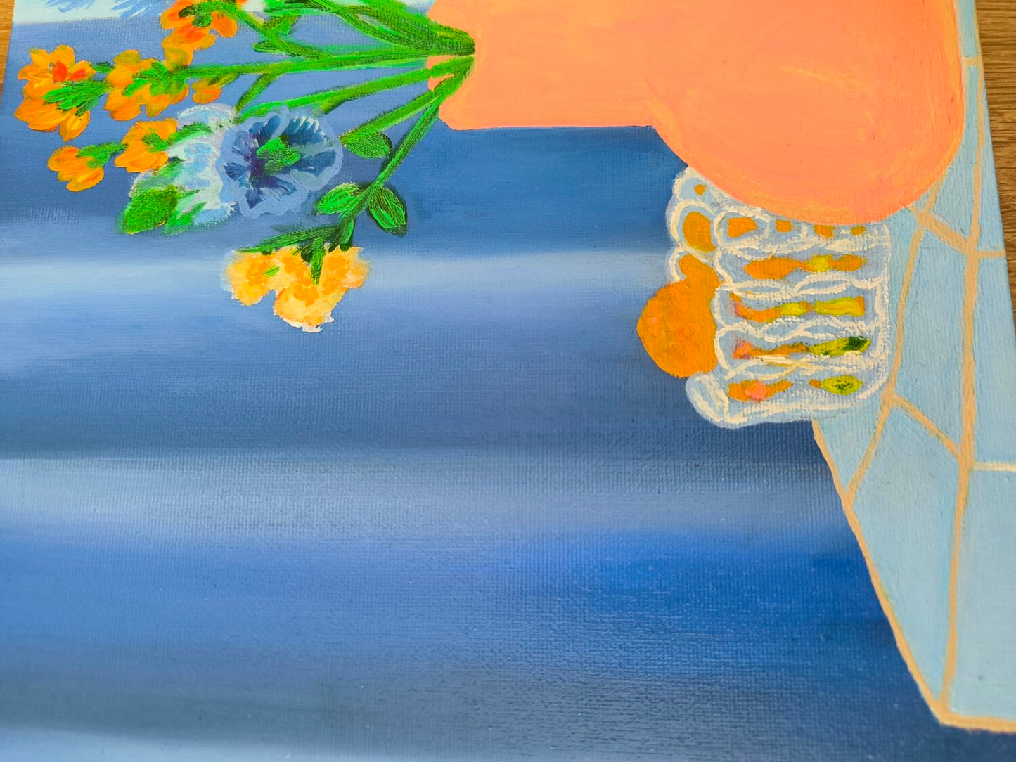Cozy Atmosphere - Tanya Silva - Öl auf Leinwand