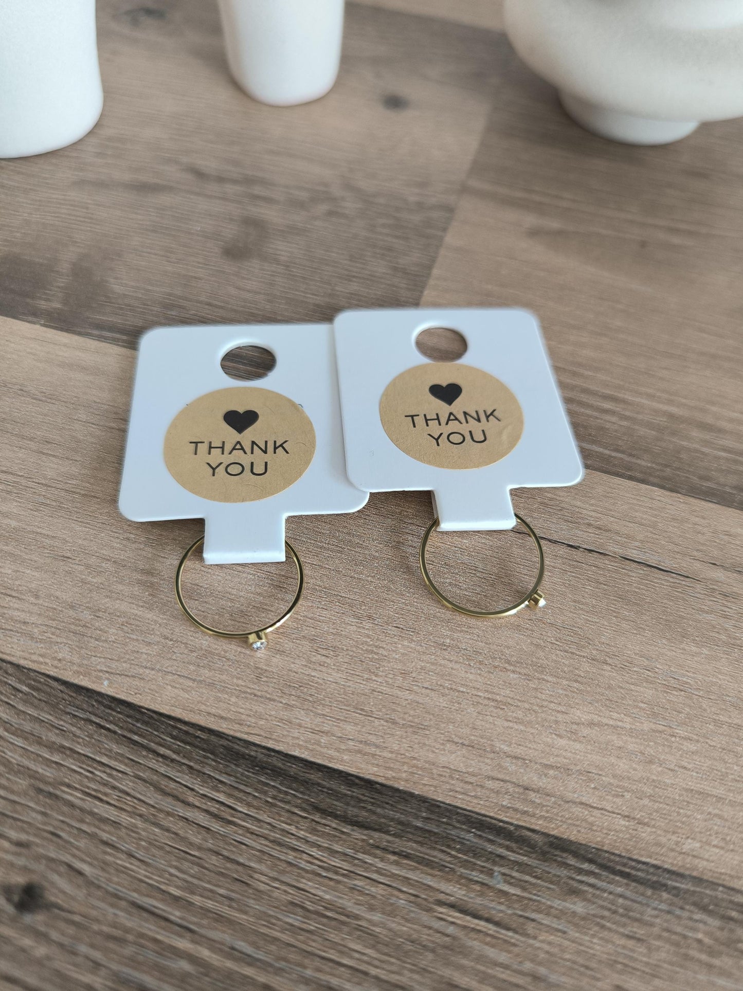 Vergoldeter Edelstahlring mit Zirkonia – Wasserfester Ring, minimalistischer Goldring, eleganter Schmuck für Frauen