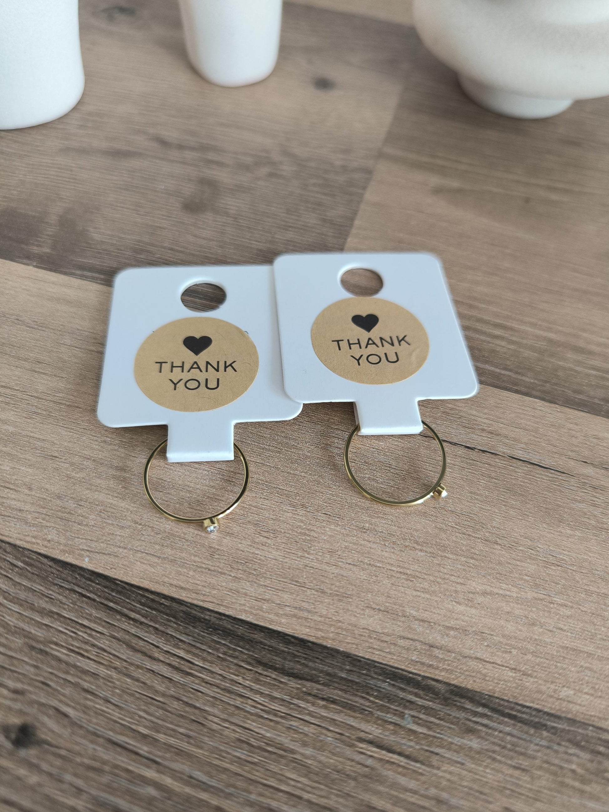 Vergoldeter Edelstahlring mit Zirkonia – Wasserfester Ring, minimalistischer Goldring, eleganter Schmuck für Frauen