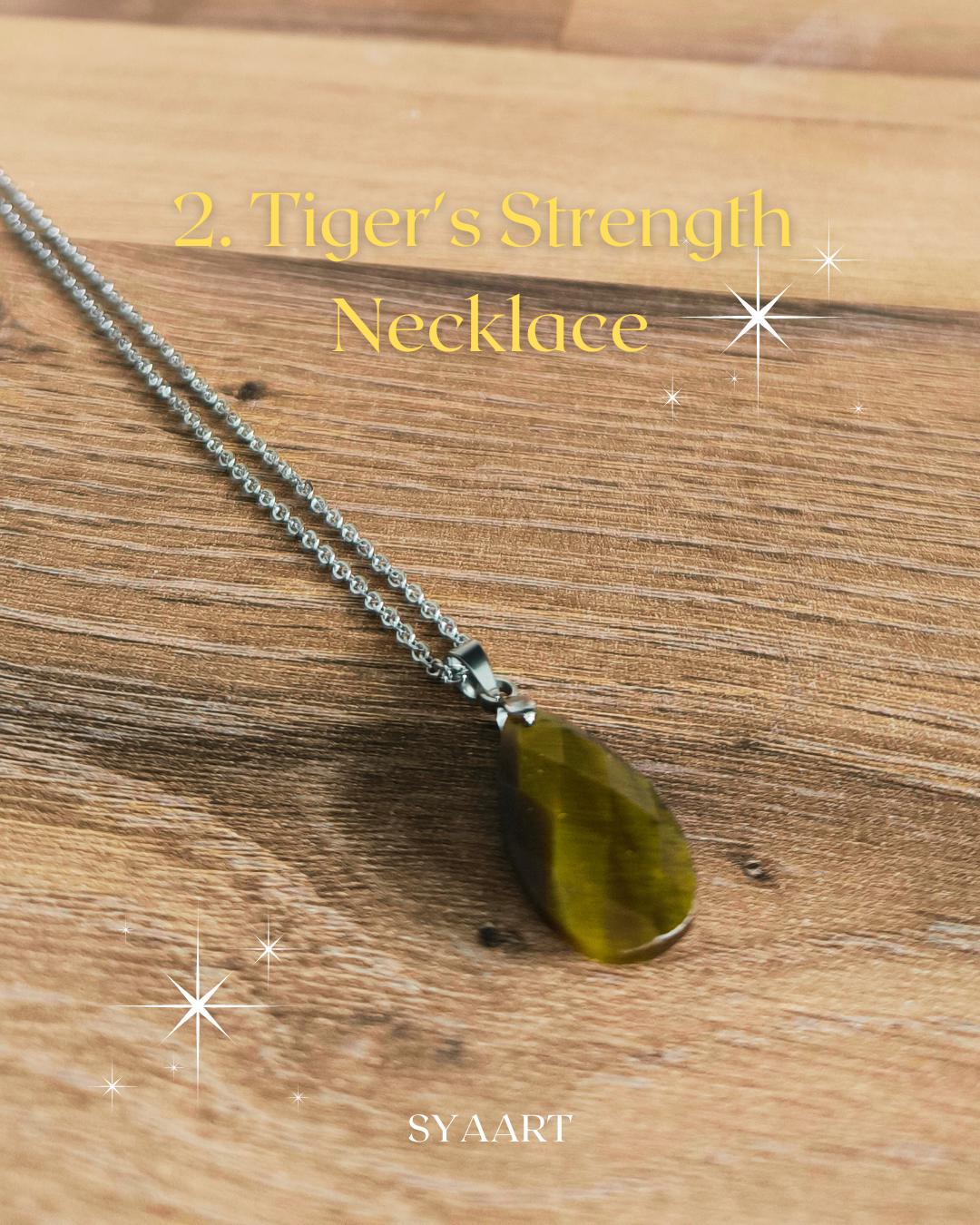 Edelstahl-Halskette mit Edelstein Anhänger, Aquamarin, Tigerauge, Labradorit, geschliffen, Boho, Modern, Geschenk für Sie, Stainless Steel