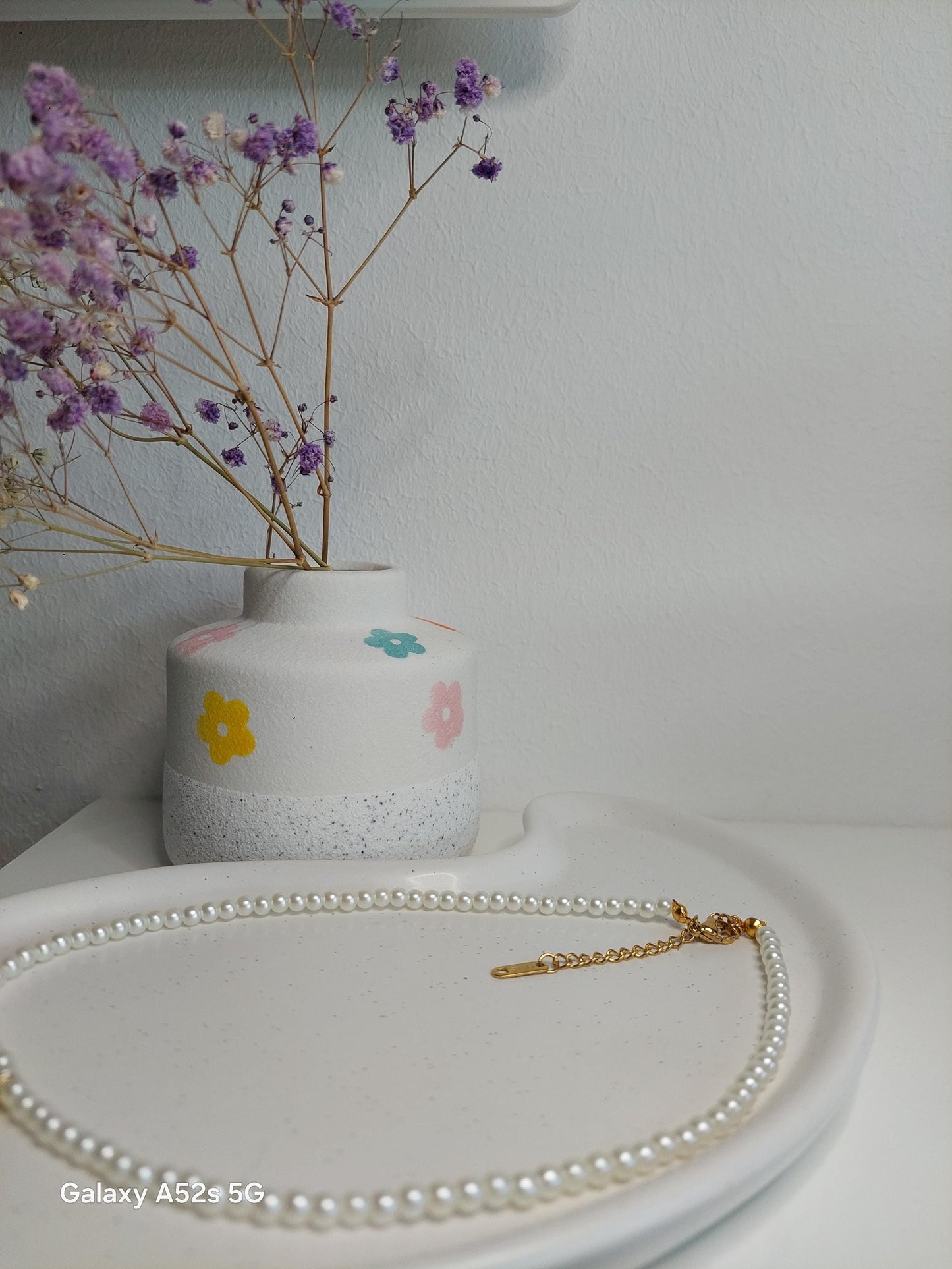 Schildkröten Halskette mit Perlen | Boho Perlenkette | Edelstahl vergoldet | Sommer Schmuck | Schildkröten Anhänger | Handmade| Geschenkidee