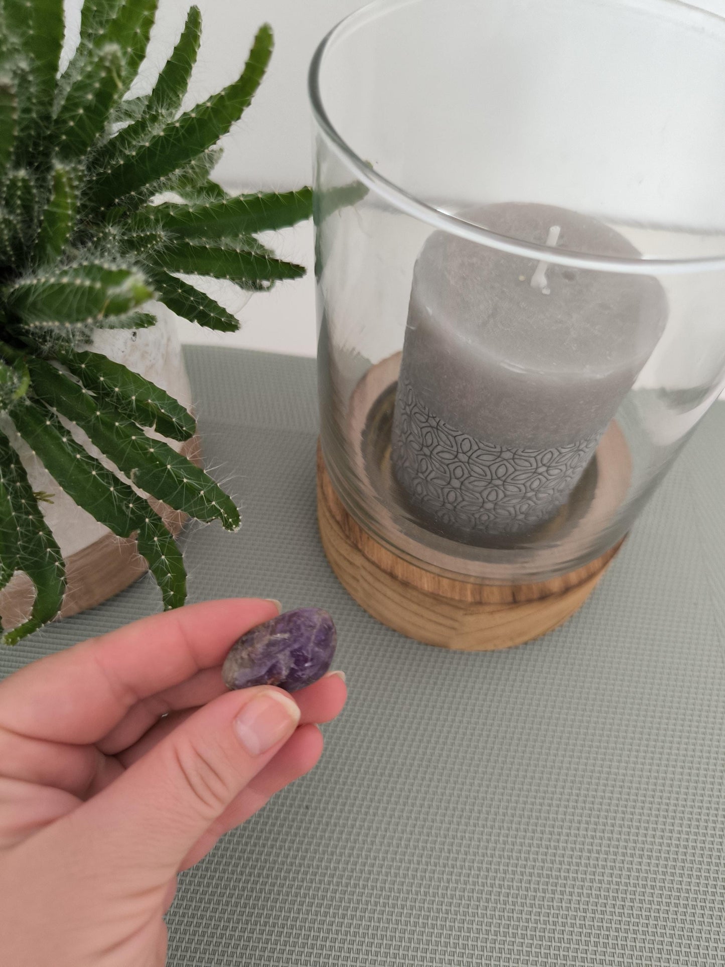 Amethyst Edelstein geschliffen – XS, S, M | Heilstein für Intuition & inneren Frieden | Spiritualität, Meditation, Dekostein | Trommelstein