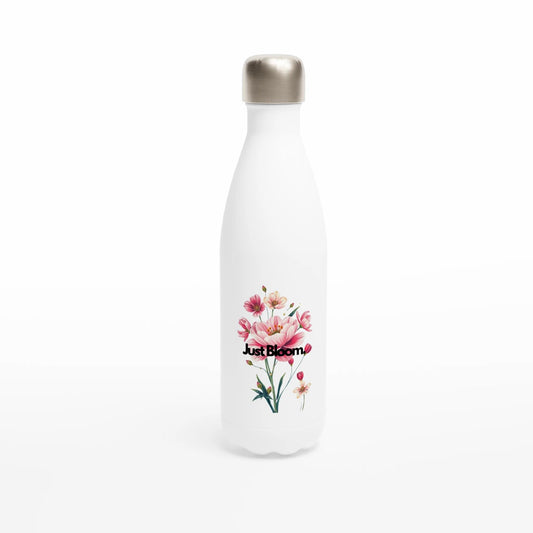 White 17oz Stainless Steel Water Bottle