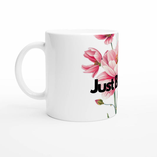 Keramiktasse 325ml – Glänzende weiße Kaffeetasse mit hochwertigem Druck | Spülmaschinen- & mikrowellengeeignet, Geschenk für Kaffee Lover
