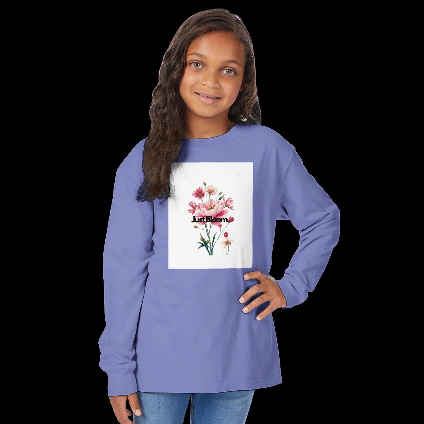 Kids Long Sleeve Crewneck T-Shirt | ComfortWash GDH275