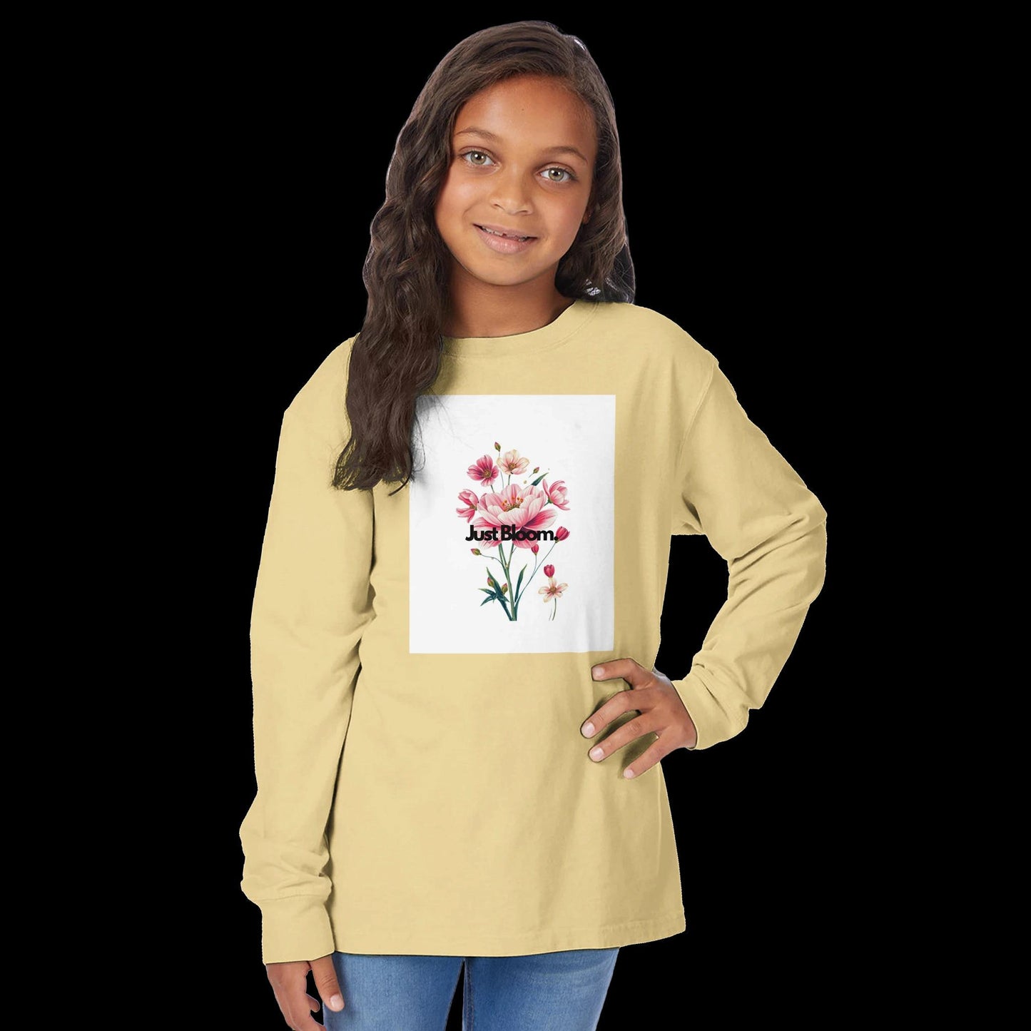 Kids Long Sleeve Crewneck T-Shirt | ComfortWash GDH275
