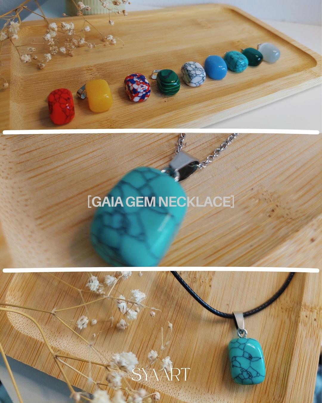 Gemstone Necklace – Natural Stone Pendant on Leather or Steel Chain – Handmade Crystal Jewelry - Boho - Unisex - Gift for her -