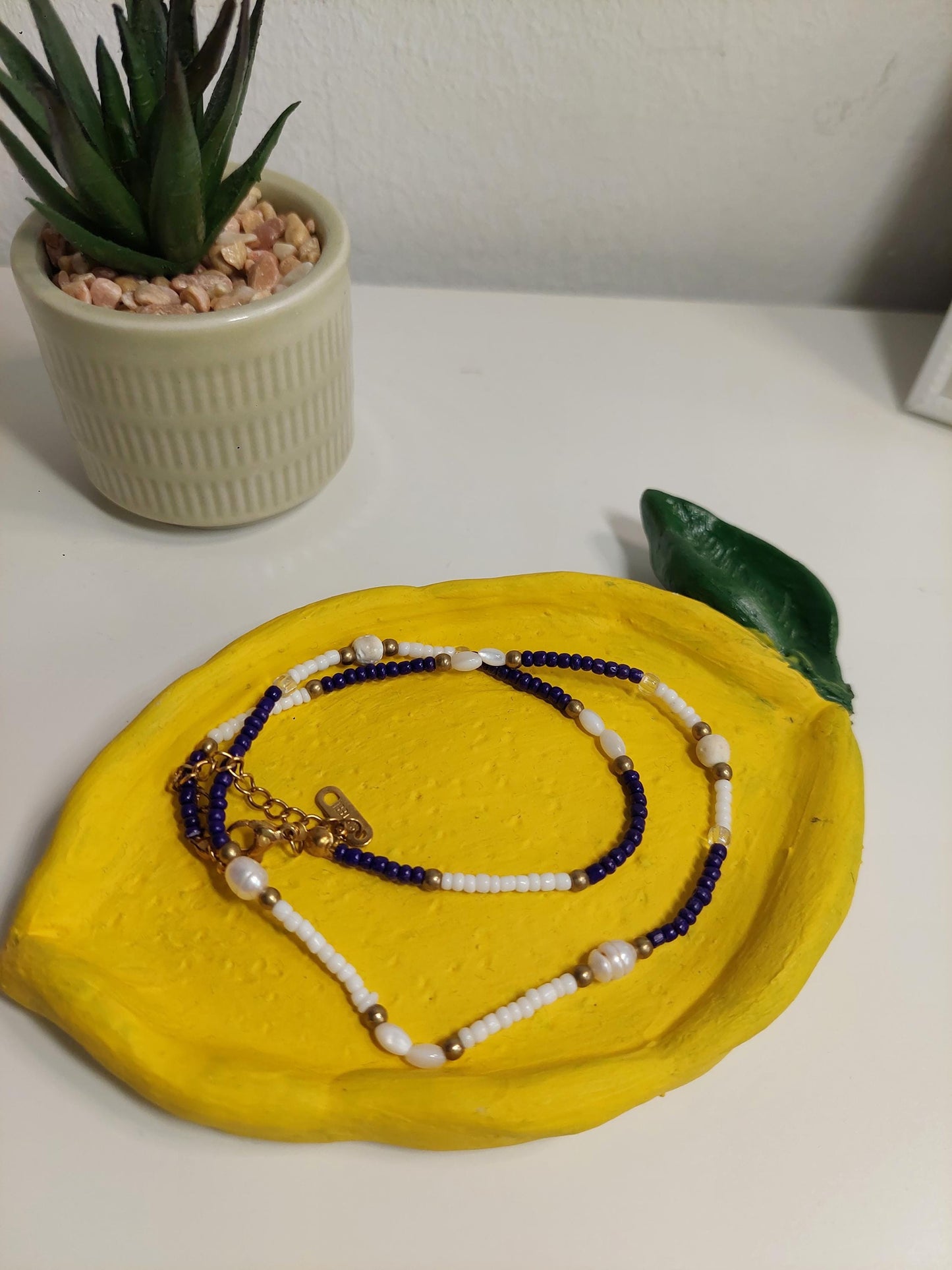 Zitronen Schale aus Ton | Handgemachte Keramik-Optik Schale | Kleine Schmuckschale | Deko Schale Citrone | Ring Dish | SYAART Studio