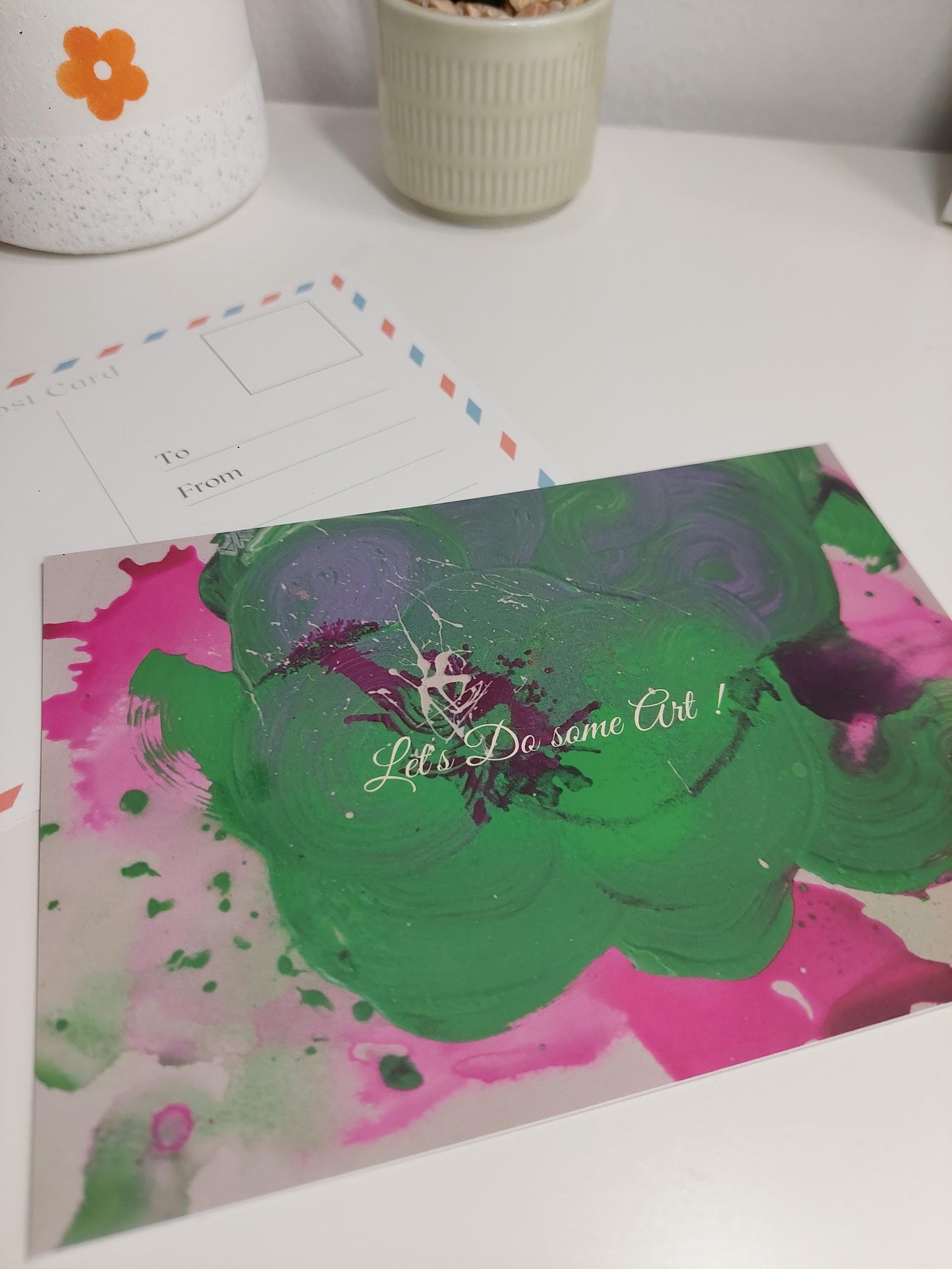 Kunst Postkarte – Künstler Postkarte „Let’s Do Some Art“ | Kunstdruck Karte | Art Print Karte | Kreatives Geschenk | SYAART