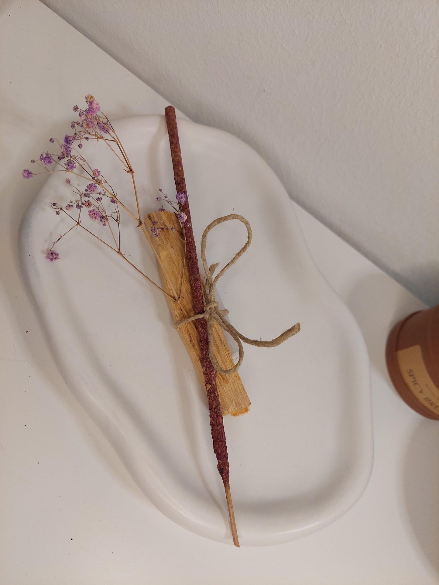 Räucherset zur energetischen Reinigung | Palo Santo & Selenit Stick | Rosen Räucherstäbchen | Raunächte Ritual | Cleansing | Spiritual Gift