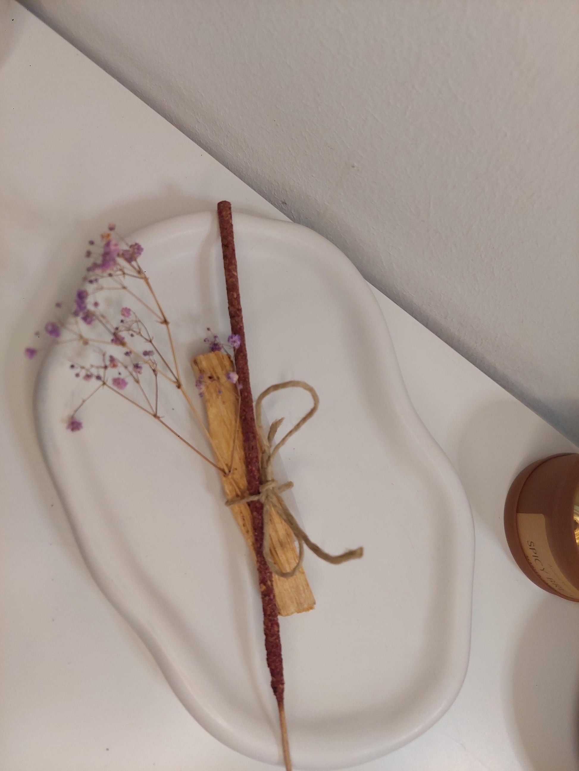 Räucherset zur energetischen Reinigung | Palo Santo & Selenit Stick | Rosen Räucherstäbchen | Raunächte Ritual | Cleansing | Spiritual Gift