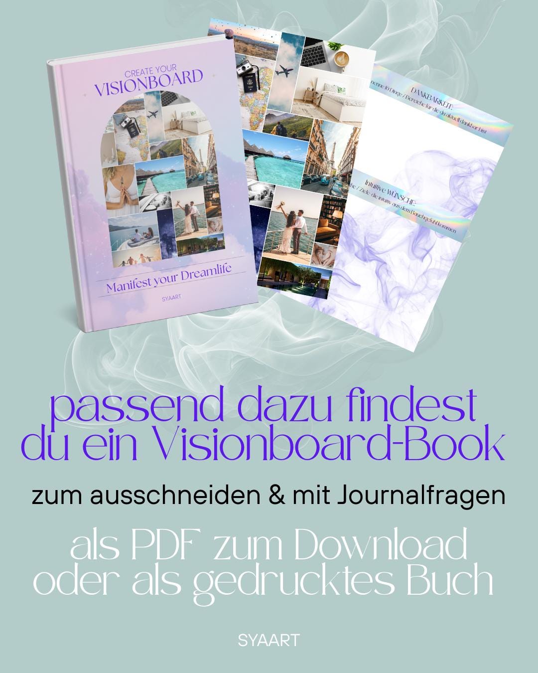 Rauhnächte Workbook TEIL 2 • 3 teilige Reihe • Kreatives Loslassen, Manifestation, Ritual, Räuchern • Journal Visionboard • Digitales PDF