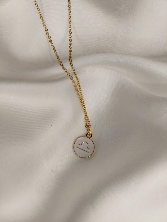 Sternzeichen Kette Gold – Zodiac Halskette Edelstahl vergoldet – Alle 12 Sternzeichen – Persönlicher Schmuck – Astrologie Geschenk