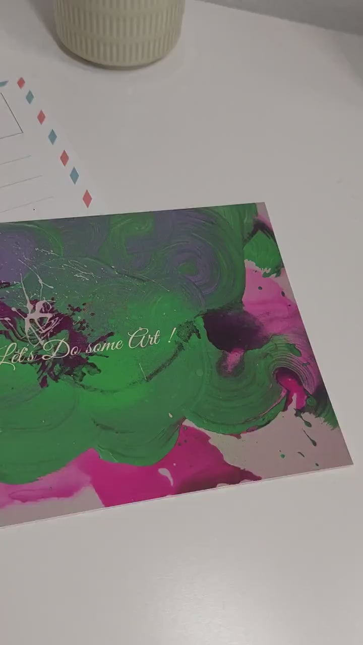 Kunst Postkarte – Künstler Postkarte „Let’s Do Some Art“ | Kunstdruck Karte | Art Print Karte | Kreatives Geschenk | SYAART