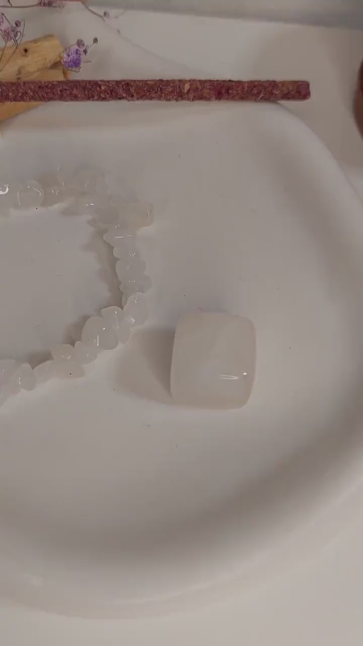 Rauhnächte Ritual – Palo Santo, Selenit Stab, Rosen Räucherstäbchen, Edelstein-Armband & Heilstein | Geschenkset • Cleansing • Spiritual Kit